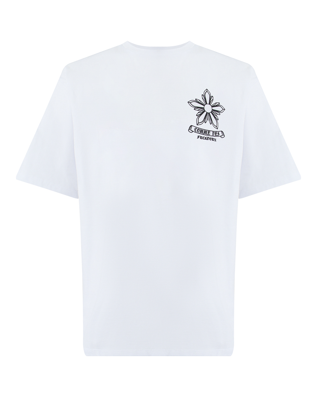 COMME des FUCKDOWN футболка из 100% хлопка артикул FMS5CFABM01559 марки COMME des FUCKDOWN купить за 12400 руб.