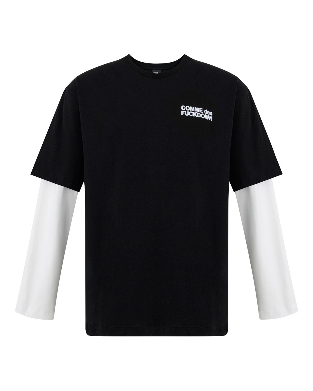 COMME des FUCKDOWN лонгслив двухслойный артикул FMS6CFABM01969 марки COMME des FUCKDOWN купить за 10900 руб.