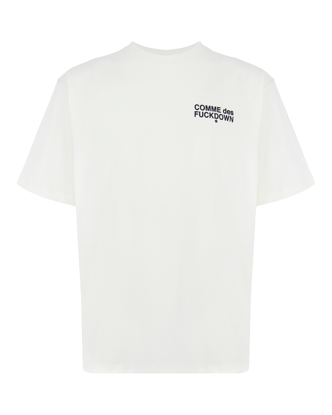 COMME des FUCKDOWN футболка прямого кроя артикул FMW4CFABM01366 марки COMME des FUCKDOWN купить за 11300 руб.