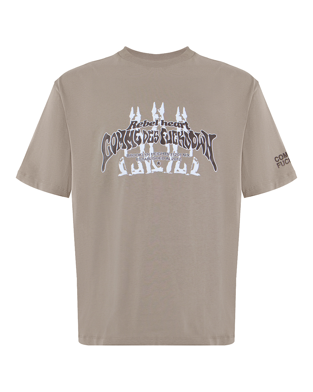 COMME des FUCKDOWN футболка из хлопка артикул FMW4CFABM01387 марки COMME des FUCKDOWN купить за 10000 руб.
