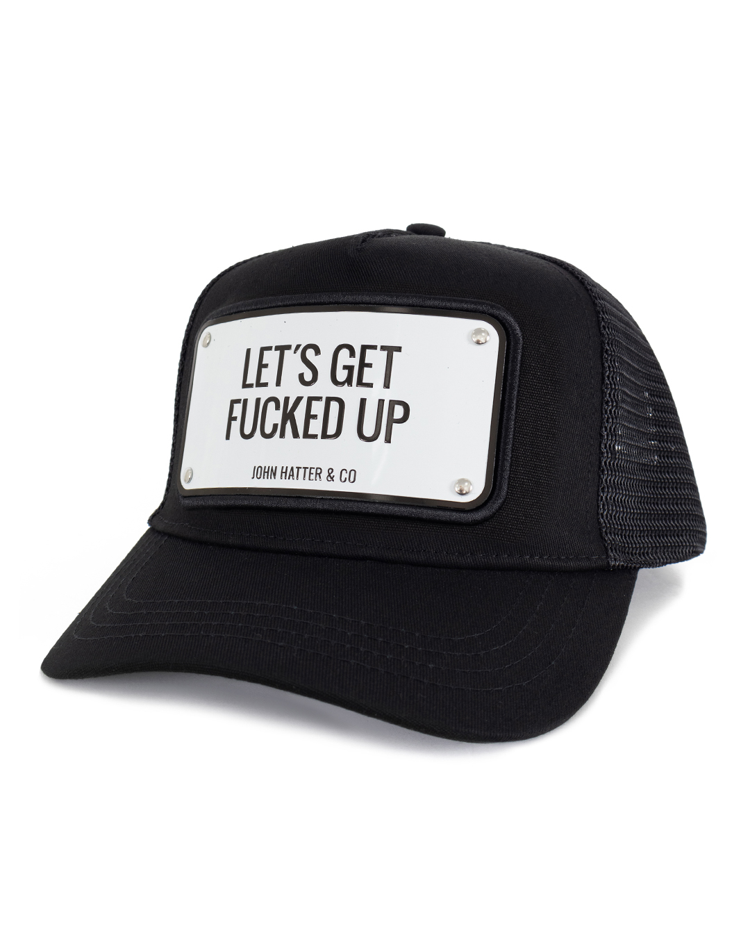 John Hatter & Co бейсболка с текстовым принтом артикул GET FUCKED UP марки John Hatter & Co купить за 15200 руб.