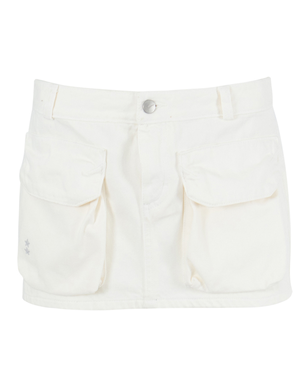 ICON DENIM джинсовая юбка мини  с объемными карманами  артикул GIO ID8370 марки ICON DENIM купить за 18900 руб.
