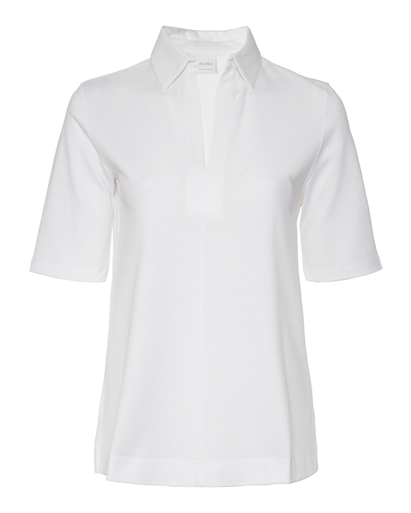 Max Mara Leisure поло из фактурного хлопка  артикул GLORIA.21 марки MaxMara_Leisure купить за 6700 руб.