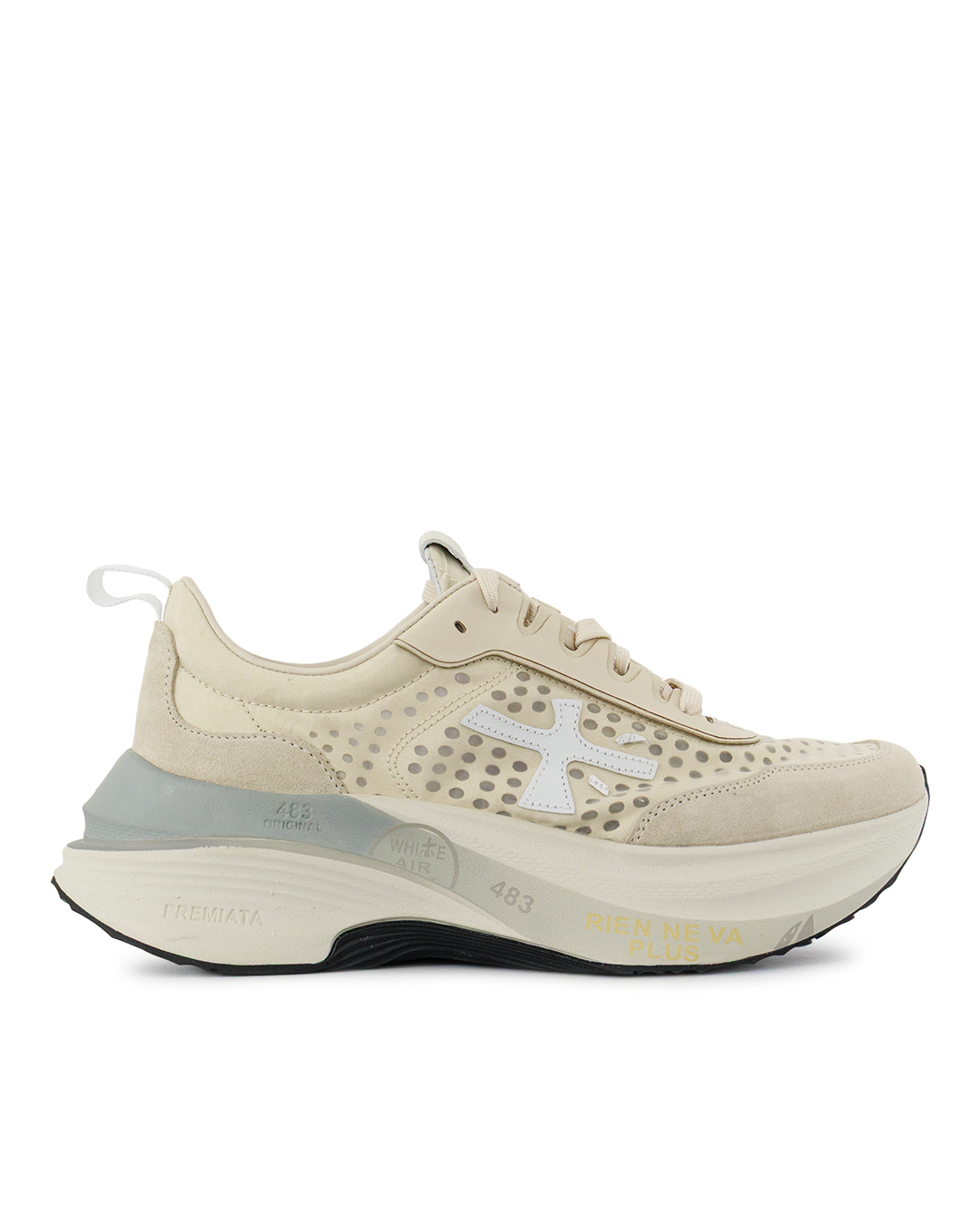 Premiata sport кроссовки с перфорацией артикул HILL VAR8242 марки Premiata sport купить за 30600 руб.