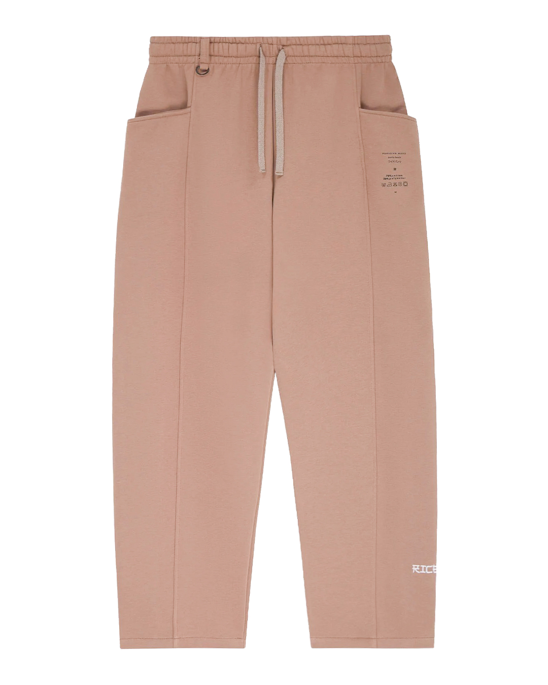 RICE WEAR брюки из хлопка  с завязками  артикул kinomo basic марки RICE WEAR купить за 7200 руб.