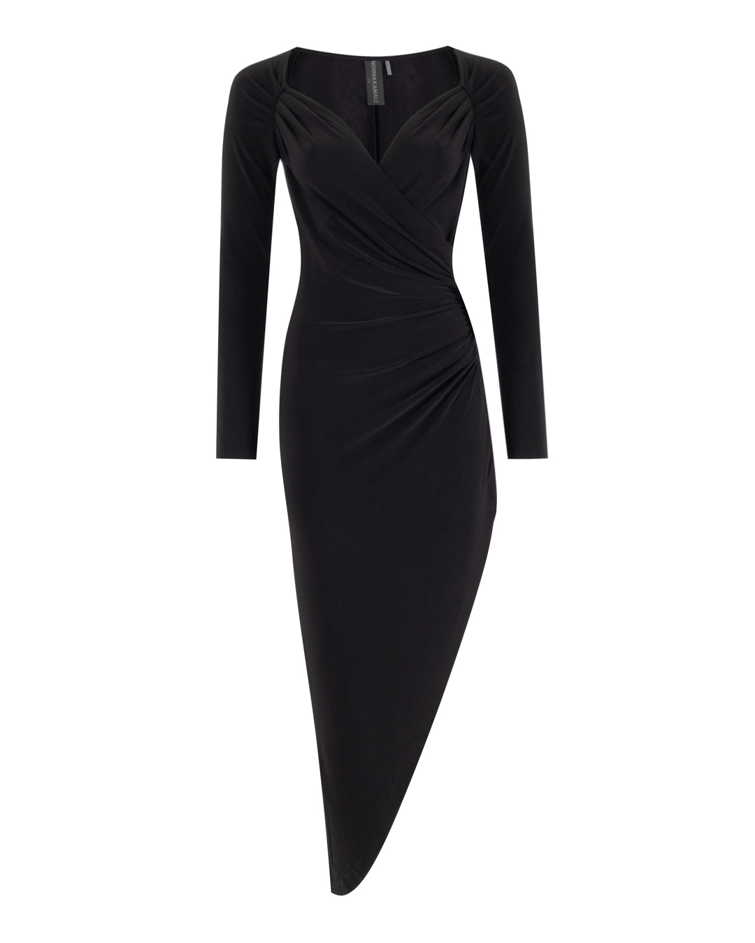 NORMA KAMALI платье с длинным рукавом артикул KK2223PL699001 марки NORMA KAMALI купить за 46000 руб.