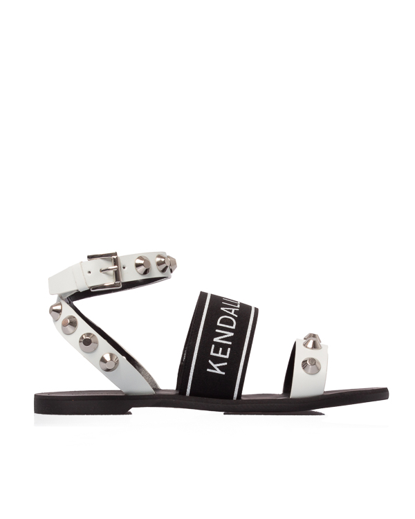 Kendall+Kylie сандалии из кожи с брендированным логотипом артикул KKROWEN марки Kendall+Kylie купить за 2600 руб.