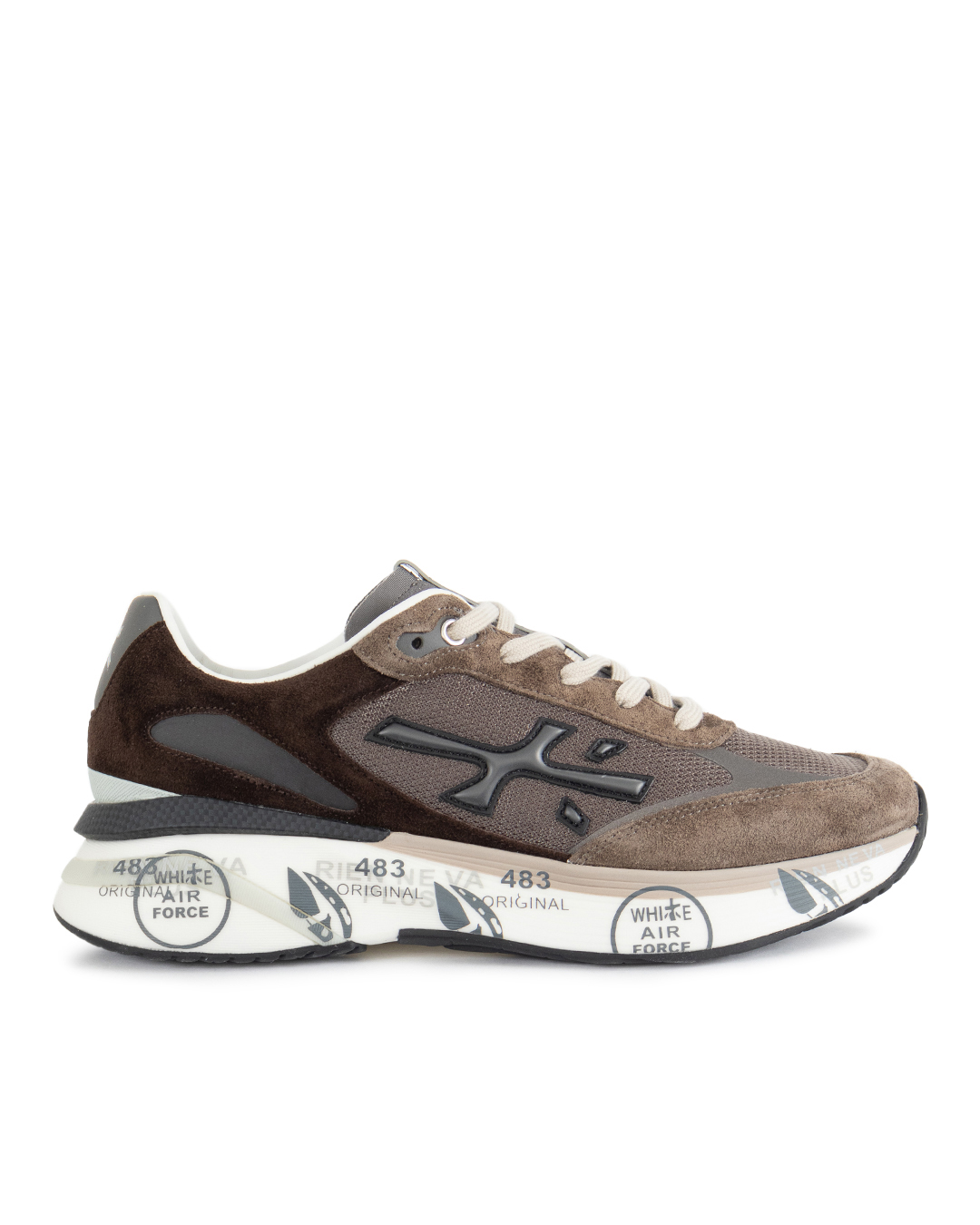 Premiata sport кроссовки комбинированные артикул MOERUN VAR6446.25 марки Premiata sport купить за 26200 руб.