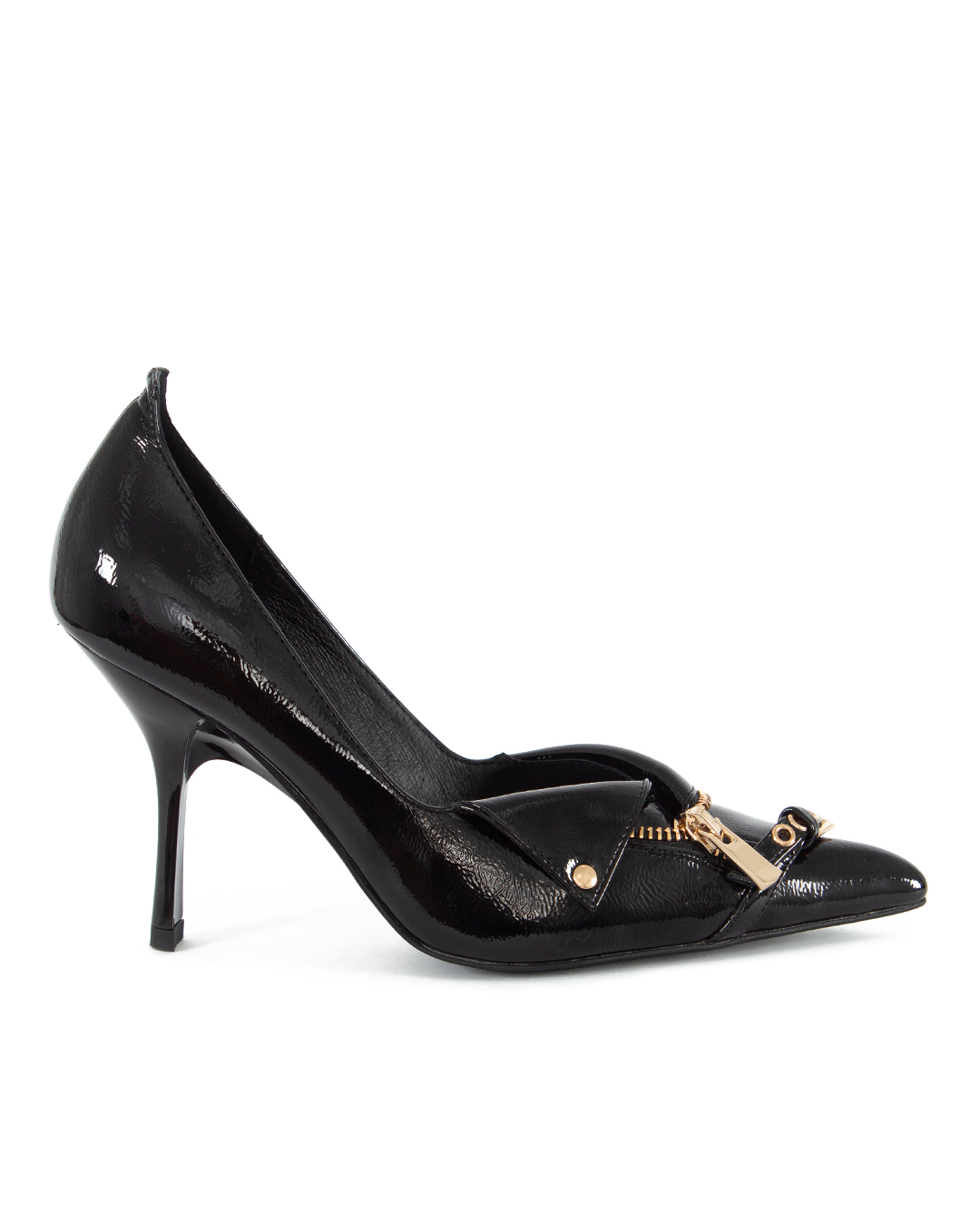 JEFFREY CAMPBELL туфли-лодочки  из лаковой экокожи  артикул MOTOROLLING марки JEFFREY CAMPBELL купить за 8800 руб.