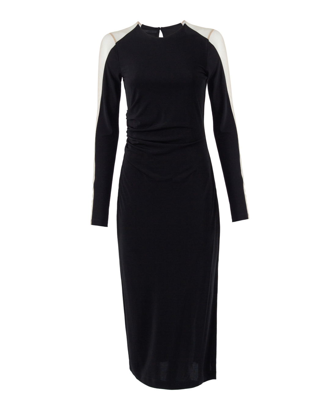 HELMUT LANG платье с полупрозрачной отделкой  артикул N01HW604 марки HELMUT LANG купить за 20500 руб.