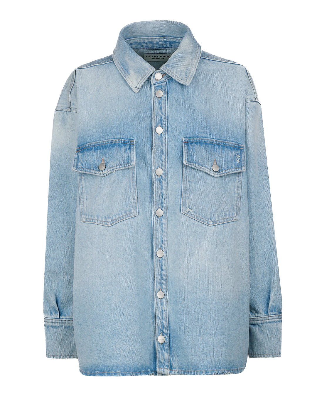 ICON DENIM джинсовая рубашка  свободного силуэта  артикул NOA ECO ID8110 марки ICON DENIM купить за 29400 руб.