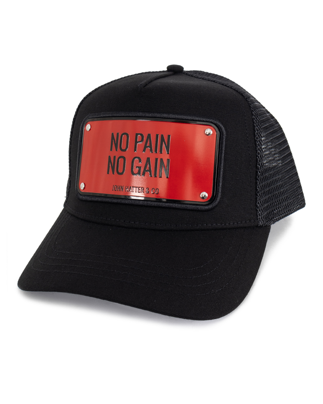 John Hatter & Co бейсболка с текстовым принтом артикул NO PAIN NO GAIN марки John Hatter & Co купить за 15200 руб.