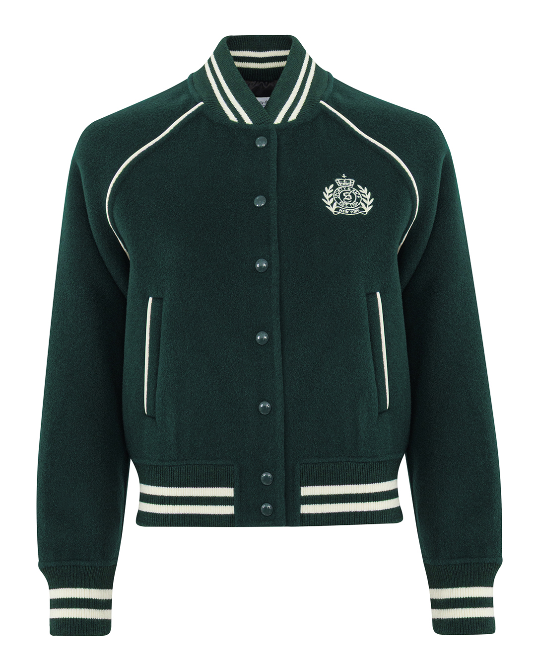 Sporty & Rich бомбер из шерсти и кашемира артикул OW029606241GR марки Sporty & Rich купить за 72800 руб.