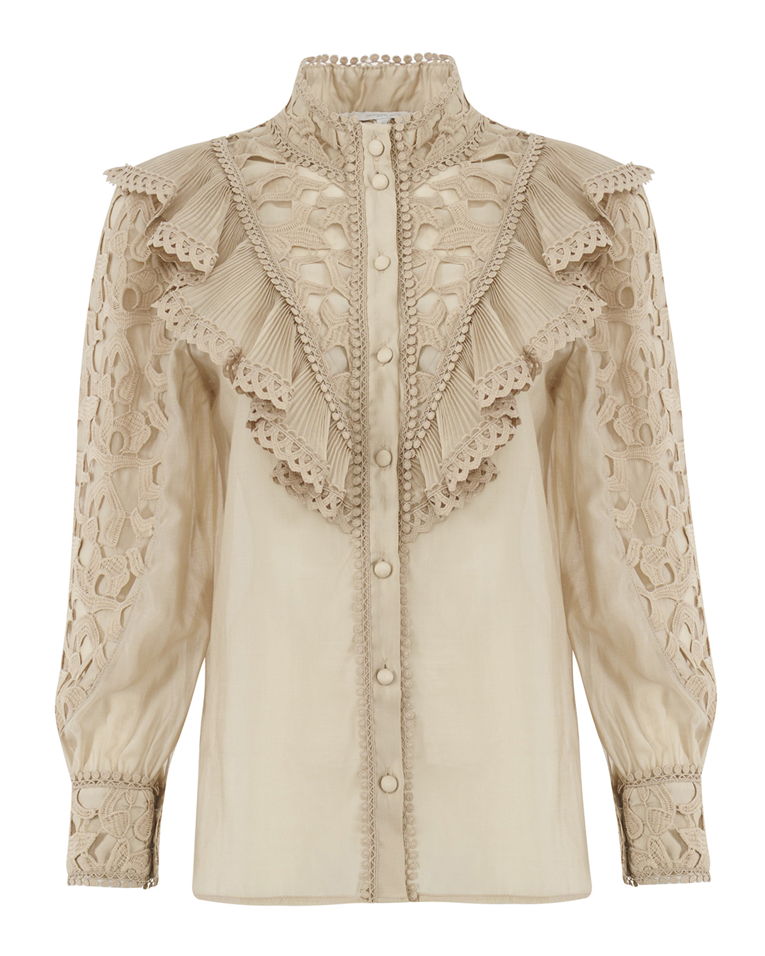 Paperlace блуза с рюшами из кружев артикул P25-418 марки Paperlace купить за 23100 руб.