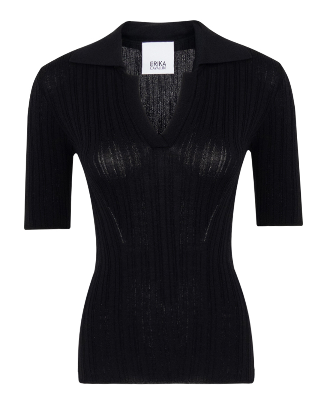 Erika Cavallini топ из вискозы  в рубчик  артикул P4SA03 марки Erika Cavallini купить за 49200 руб.