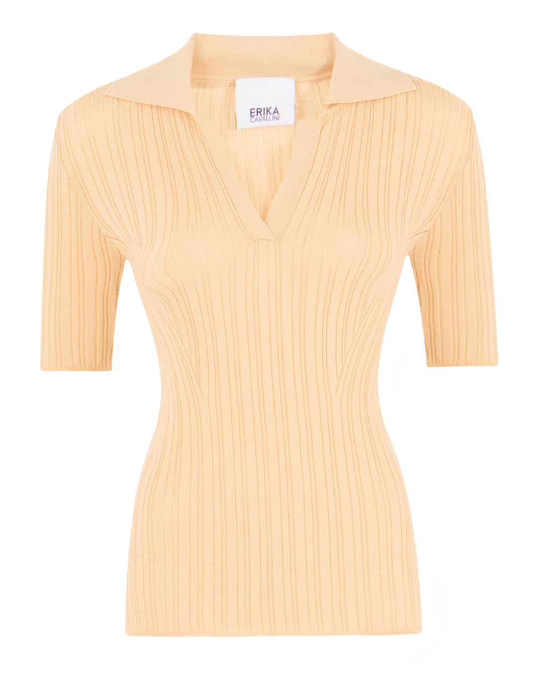 Erika Cavallini топ из вискозы  в рубчик  артикул P4SA03 марки Erika Cavallini купить за 49200 руб.
