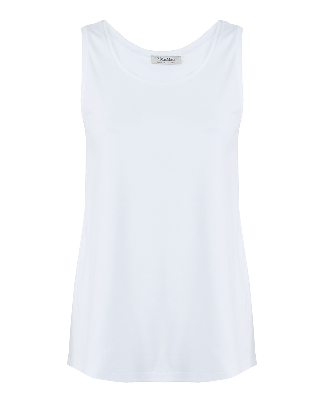 Max Mara топ белого цвета  артикул PANTERA марки MaxMara купить за 5900 руб.