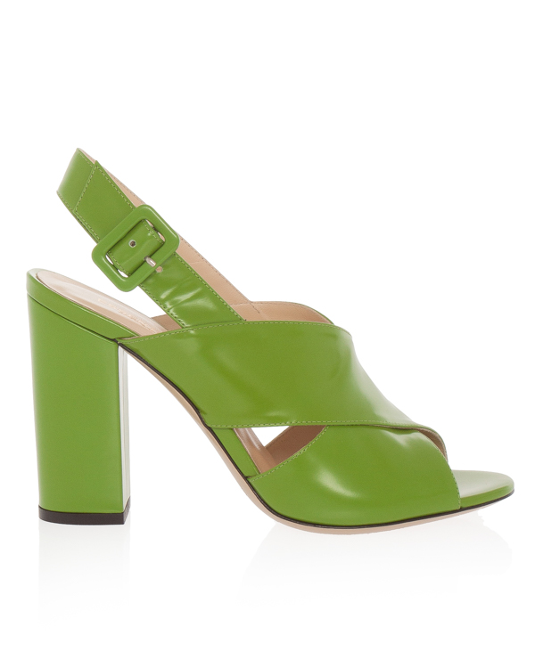 Essentiel Antwerp босоножки из кожи на устойчивом каблуке артикул PRISKA марки Essentiel купить за 25800 руб.