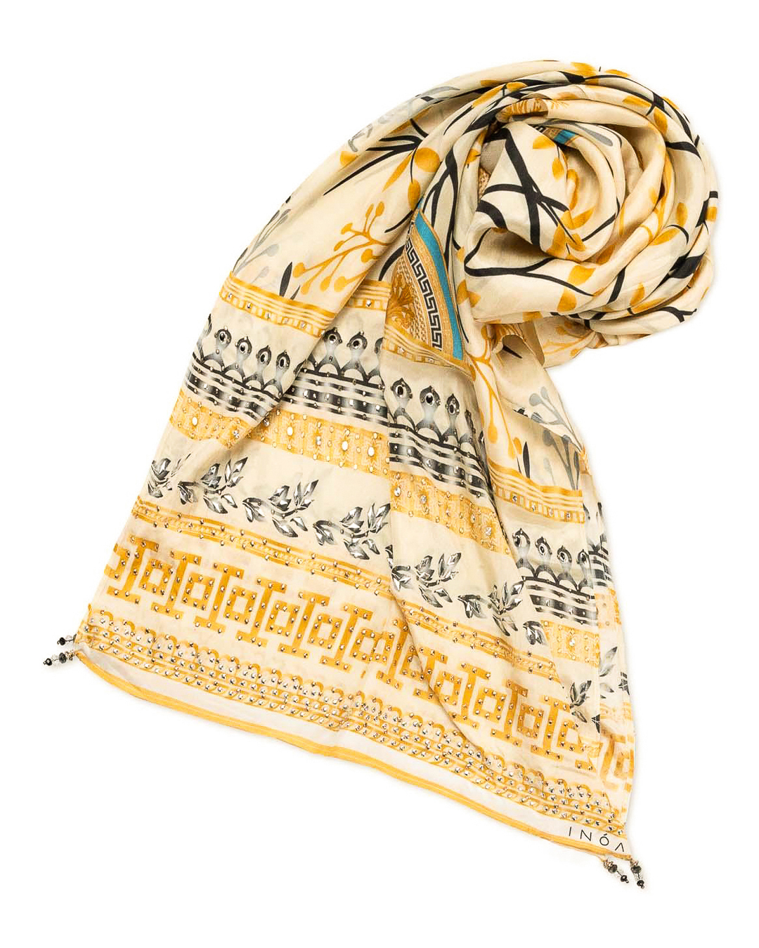 INOA шарф с рисунком  артикул RECTANG SCARF марки INOA купить за 8200 руб.