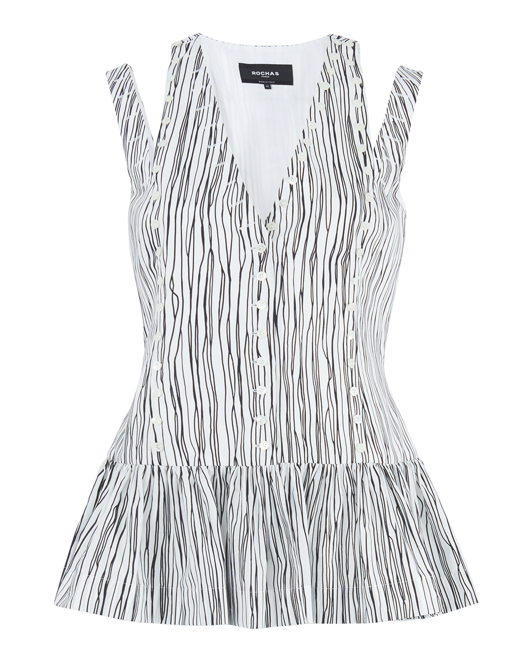 ROCHAS топ из хлопка  артикул ROPU60001A марки ROCHAS купить за 89600 руб.