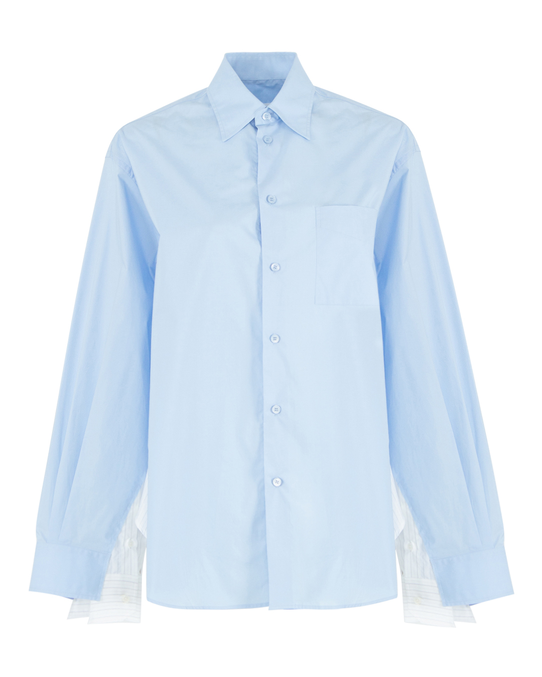 MM6 Maison Margiela хлопковая рубашка нестандартного кроя  артикул S52DT0031 марки MM6 Maison Margiela купить за 68600 руб.