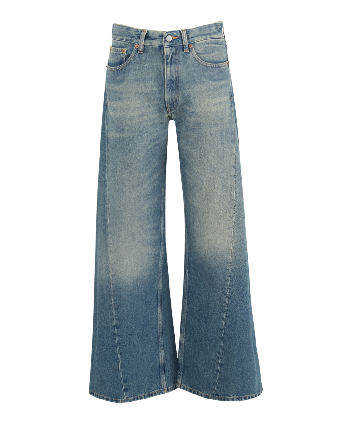 MM6 Maison Margiela широкие джинсы с потертостями  артикул S52LA0238 марки MM6 Maison Margiela купить за 72400 руб.