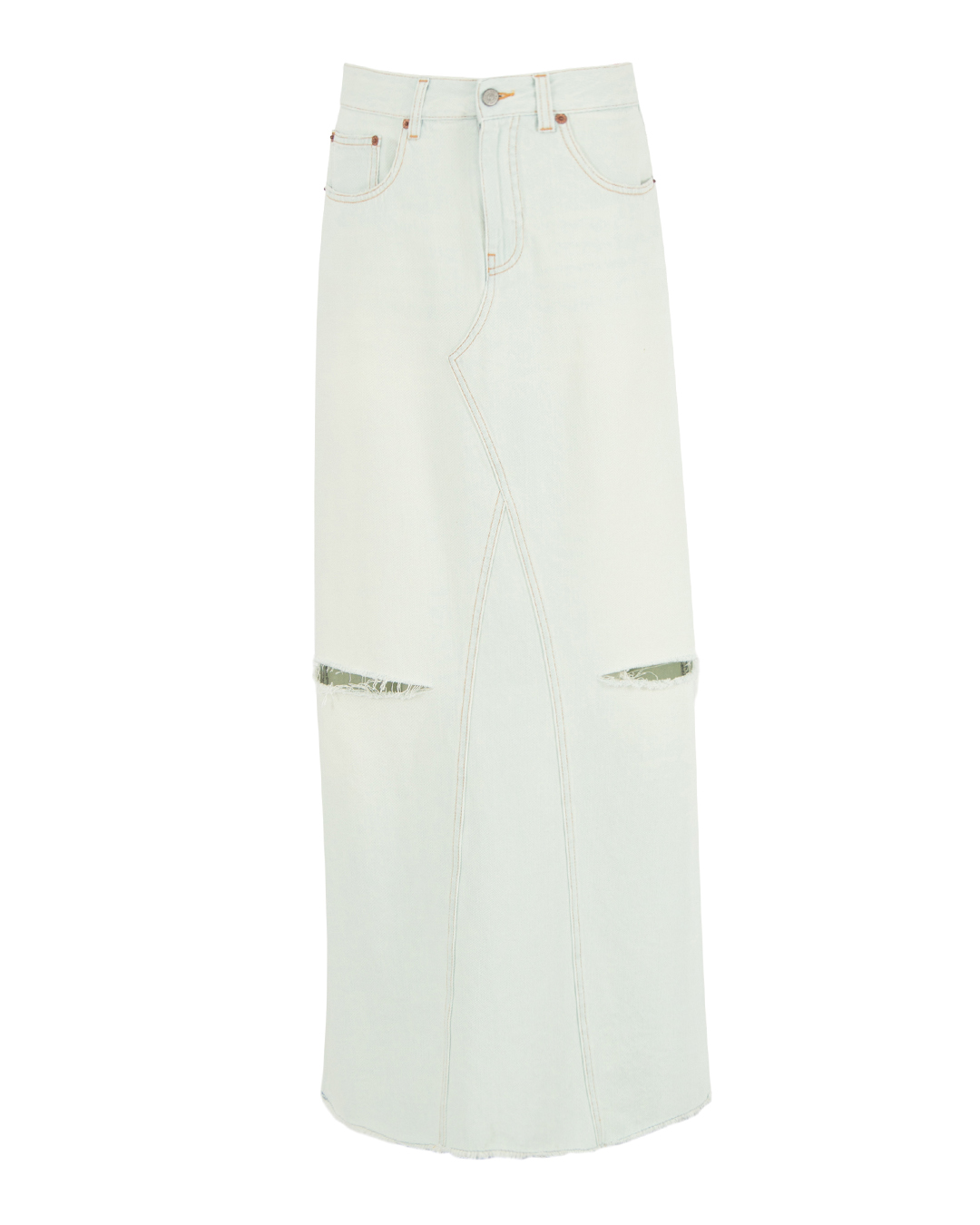 MM6 Maison Margiela джинсовая юбка макси   артикул S52MI0007 марки MM6 Maison Margiela купить за 59800 руб.
