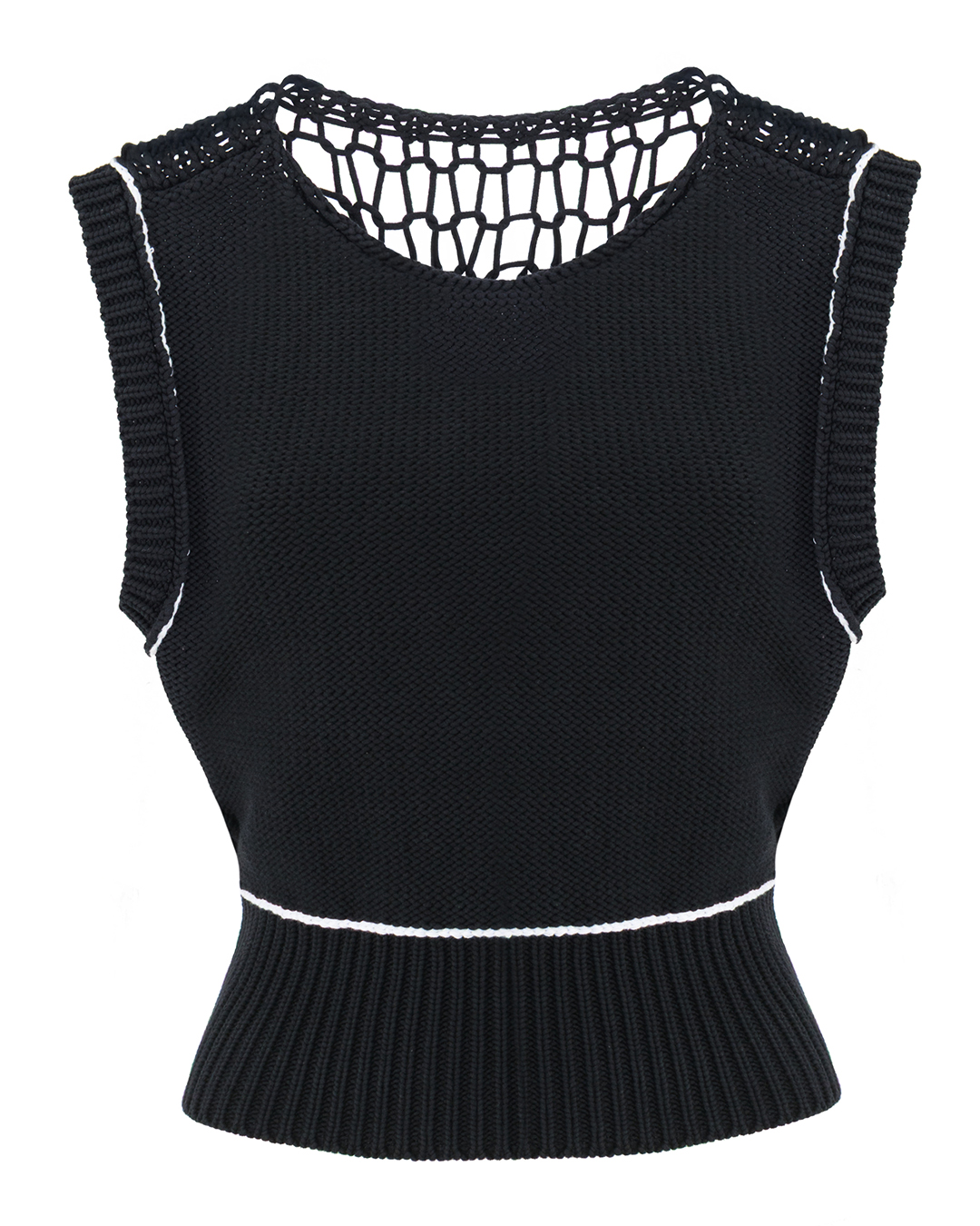 MM6 Maison Margiela топ  с вязаными вставками  артикул S52NC0343 марки MM6 Maison Margiela купить за 72400 руб.