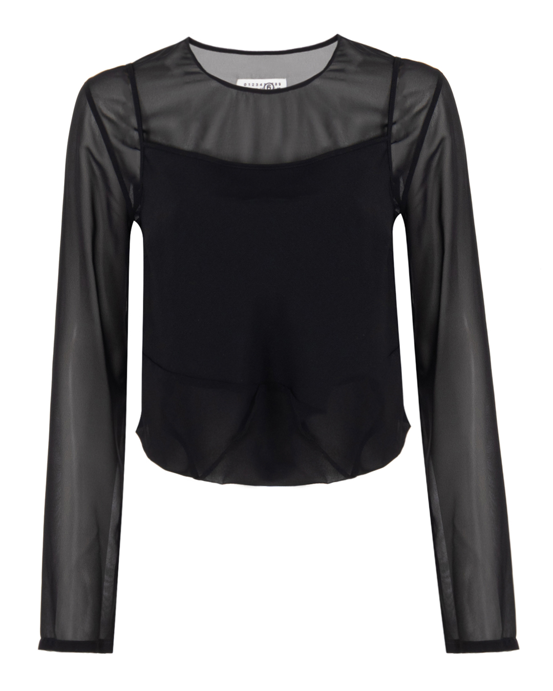 MM6 Maison Margiela блуза с нижним  топом  артикул S52NH0020 марки MM6 Maison Margiela купить за 72400 руб.