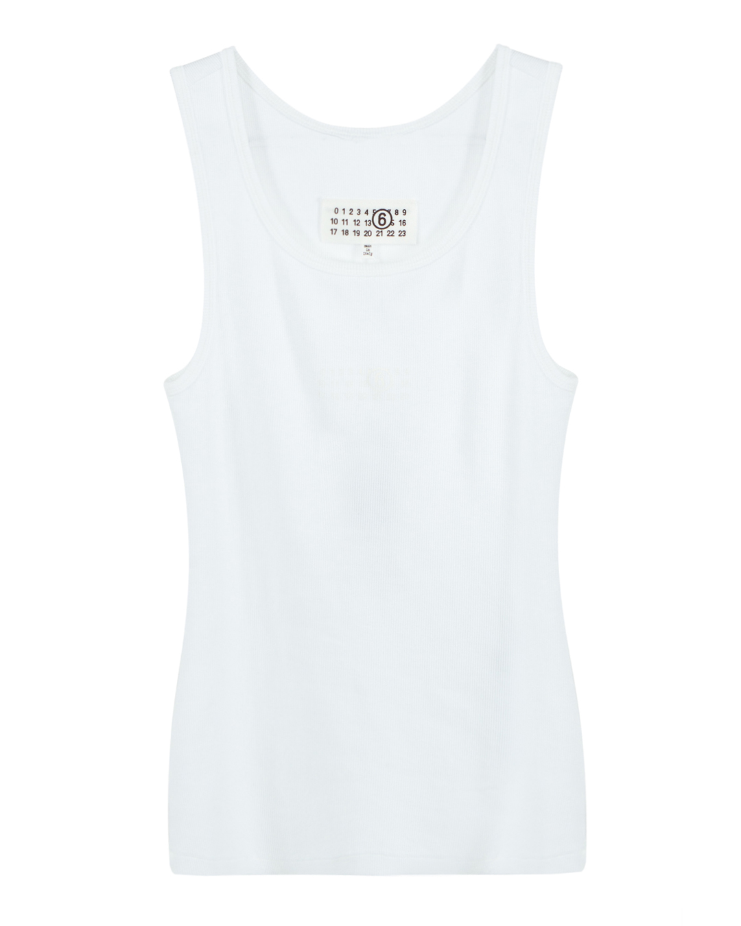 MM6 Maison Margiela майка из хлопка  в рубчик  артикул S52NL0067 марки MM6 Maison Margiela купить за 27900 руб.