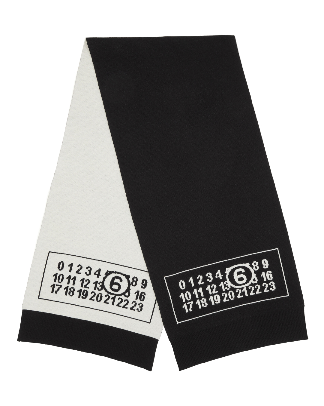MM6 Maison Margiela полушерстяной шарф с логотипом бренда  артикул S52TE0055 марки MM6 Maison Margiela купить за 55000 руб.