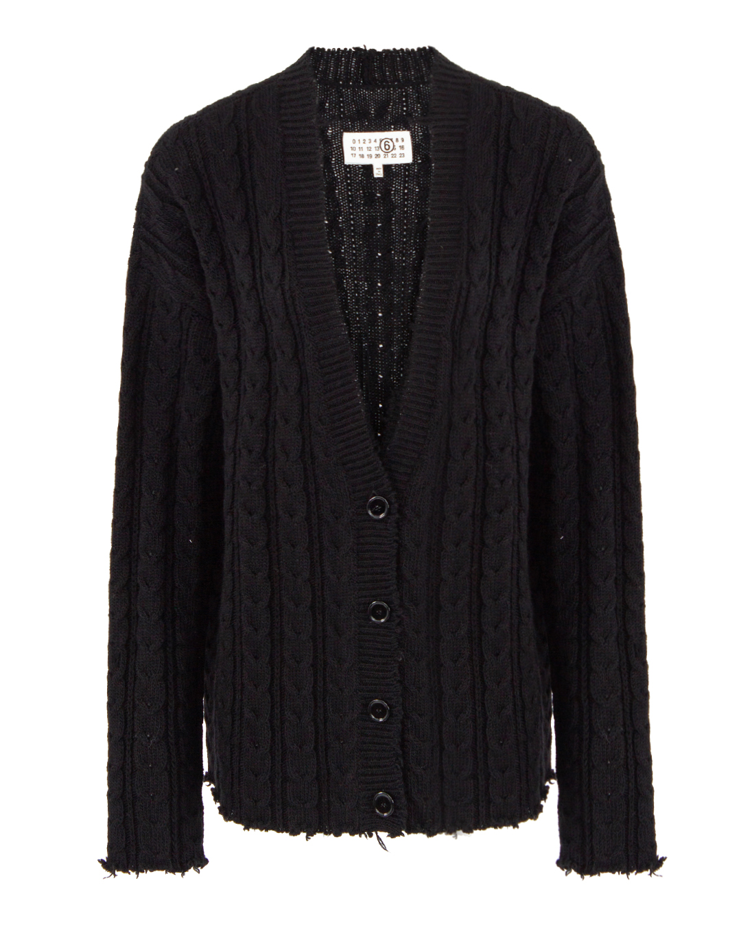 MM6 Maison Margiela кардиган с рваными краями  артикул S62HP0015 марки MM6 Maison Margiela купить за 83000 руб.