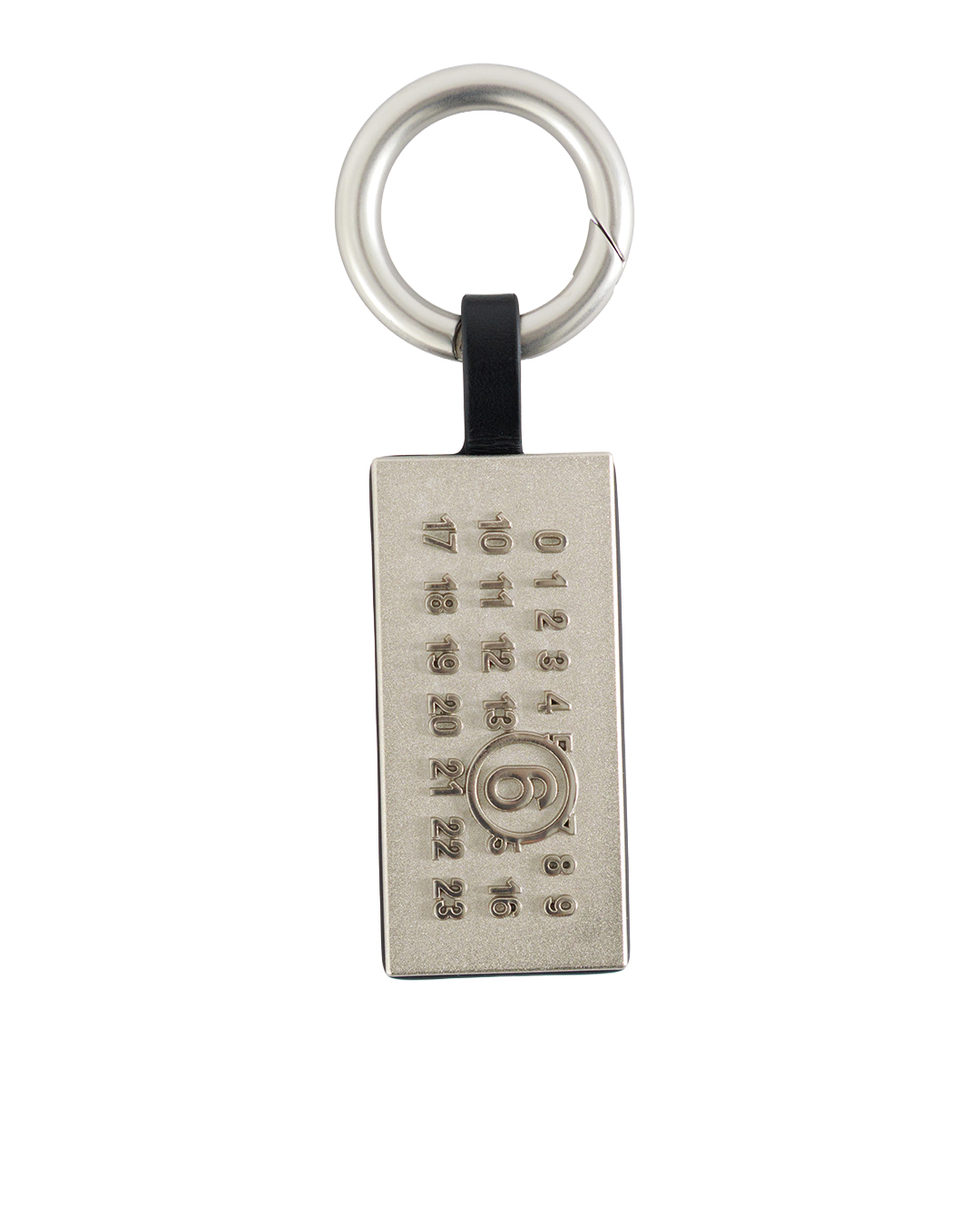 MM6 Maison Margiela брелок из металла и кожи артикул SA5UA0005 марки MM6 Maison Margiela купить за 25300 руб.