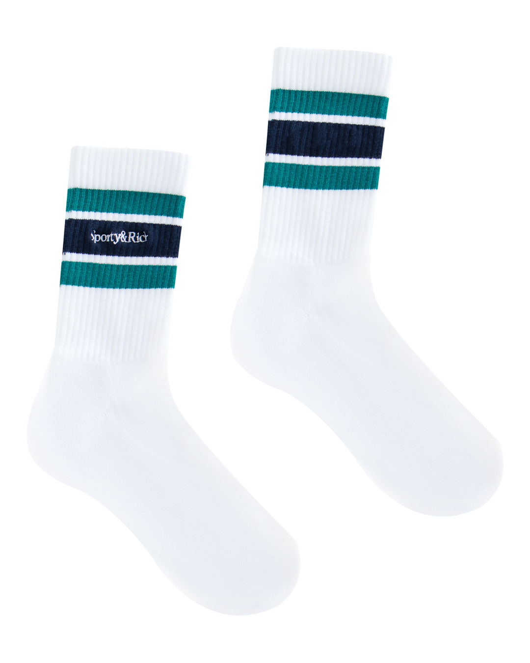 Sporty & Rich носки  артикул Serif Logo Striped Socks марки Sporty & Rich купить за 4200 руб.