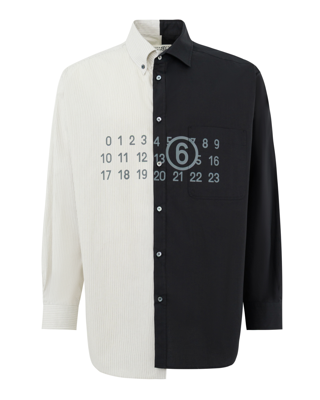 MM6 Maison Margiela рубашка комбинированная  артикул SH0DT0025.26 марки MM6 Maison Margiela купить за 83000 руб.