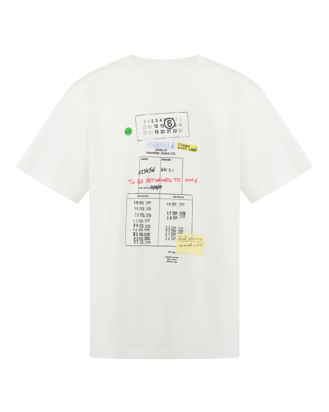MM6 Maison Margiela футболка с принтом артикул SH0GC0070 марки MM6 Maison Margiela купить за 37500 руб.