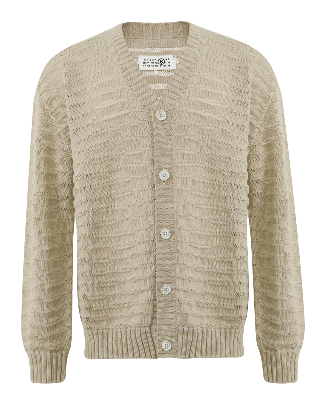 MM6 Maison Margiela кардиган фактурной вязки артикул SH0HP0011 марки MM6 Maison Margiela купить за 88700 руб.