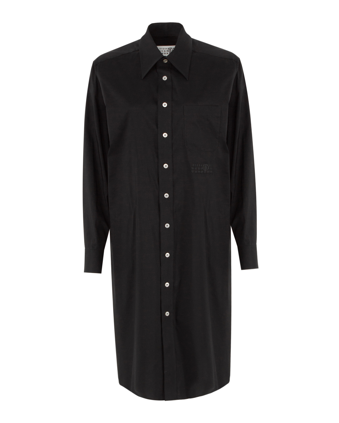 MM6 Maison Margiela платье-рубашка  с принтом на спине  артикул SH2DT0001 марки MM6 Maison Margiela купить за 86200 руб.
