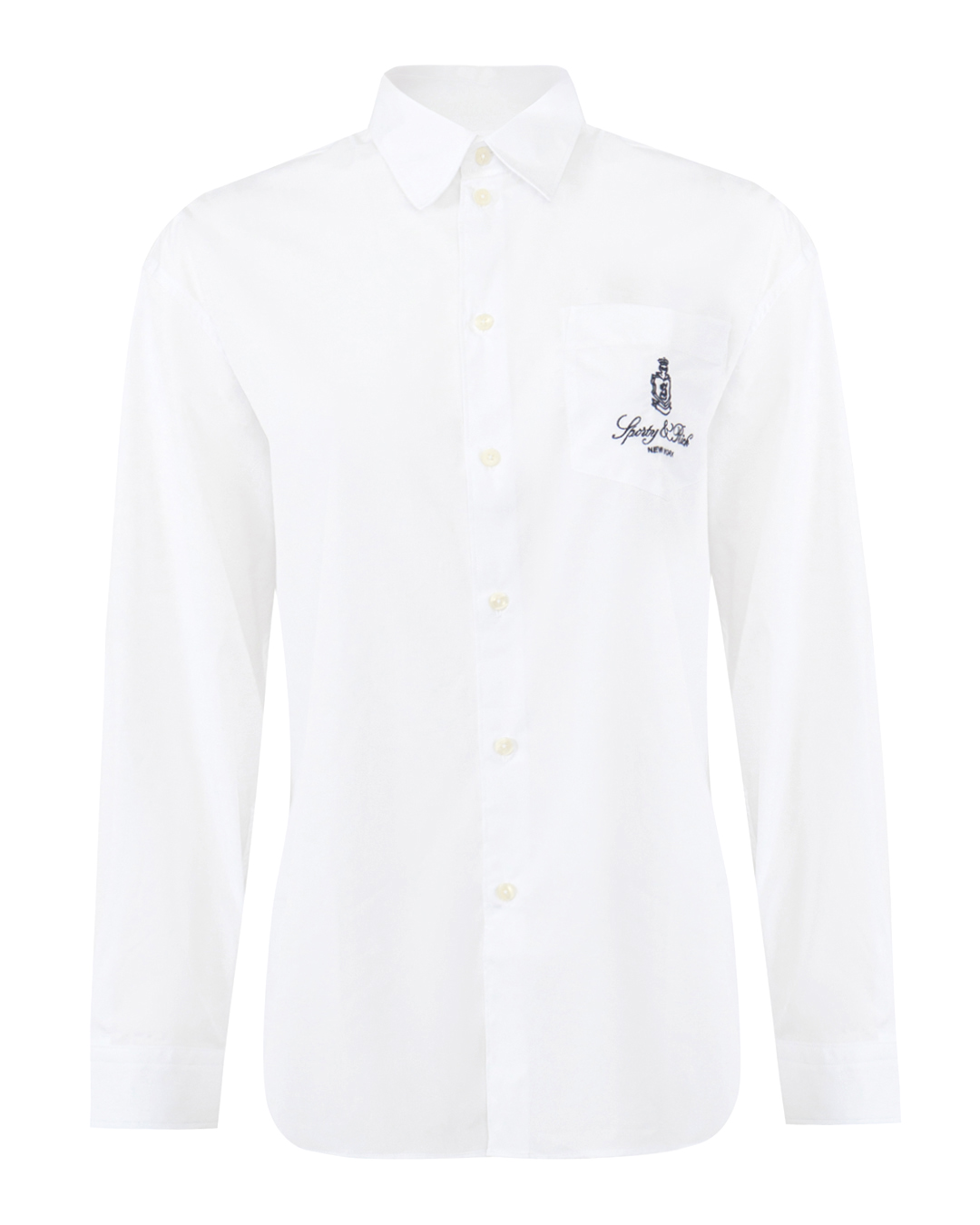 Sporty & Rich рубашка с вышивкой артикул SI006606205WH марки Sporty & Rich купить за 22400 руб.