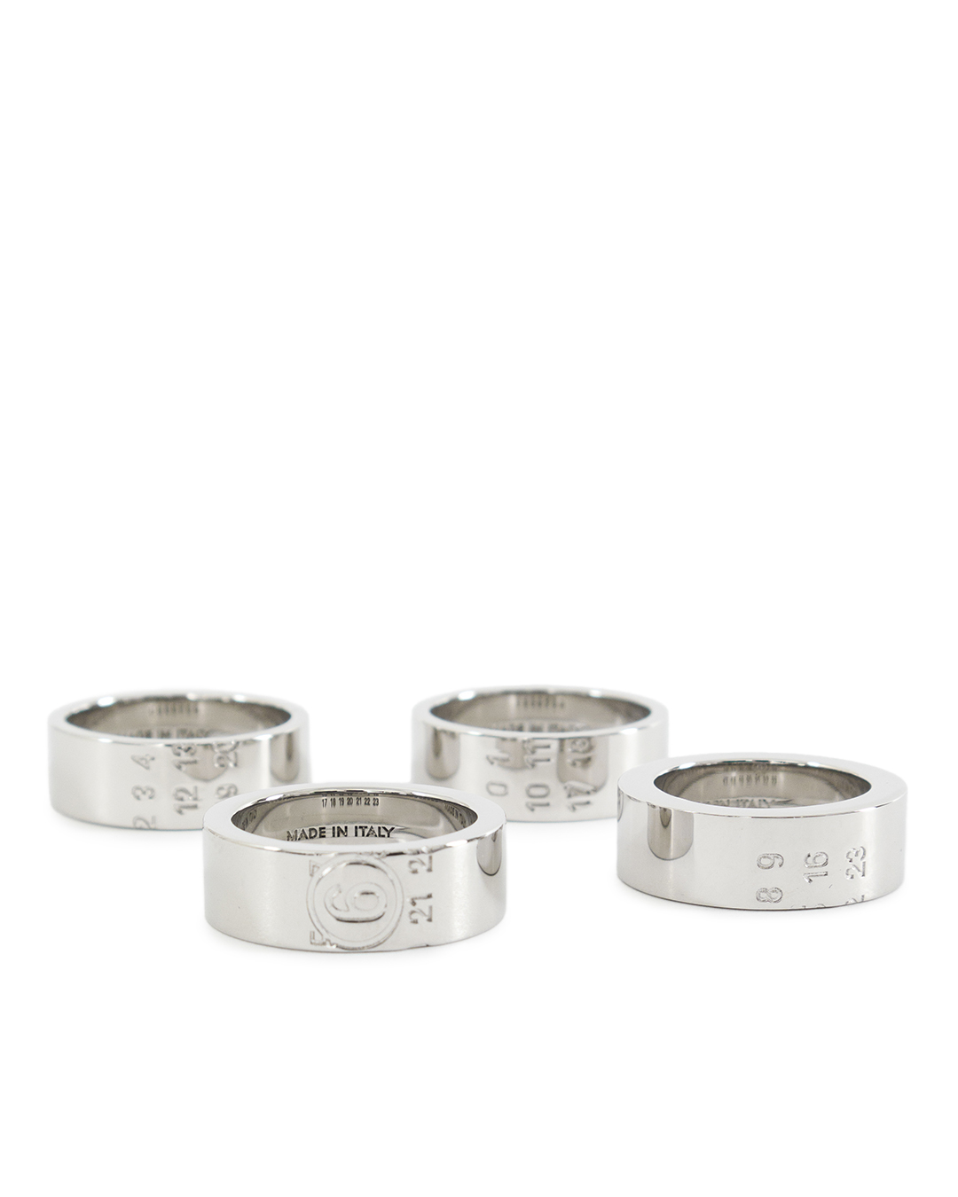 MM6 Maison Margiela кольцо  (комплект из 4-х) артикул SM7UQ0113 марки MM6 Maison Margiela купить за 63100 руб.