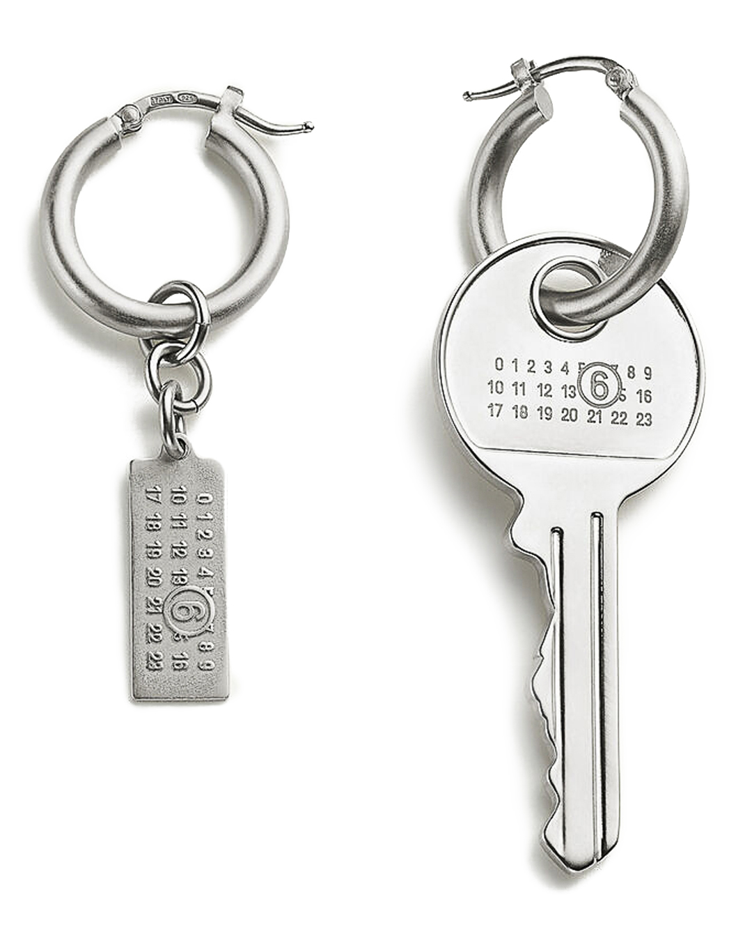 MM6 Maison Margiela серьги ключ и пластина артикул SM7VG0075 марки MM6 Maison Margiela купить за 45200 руб.