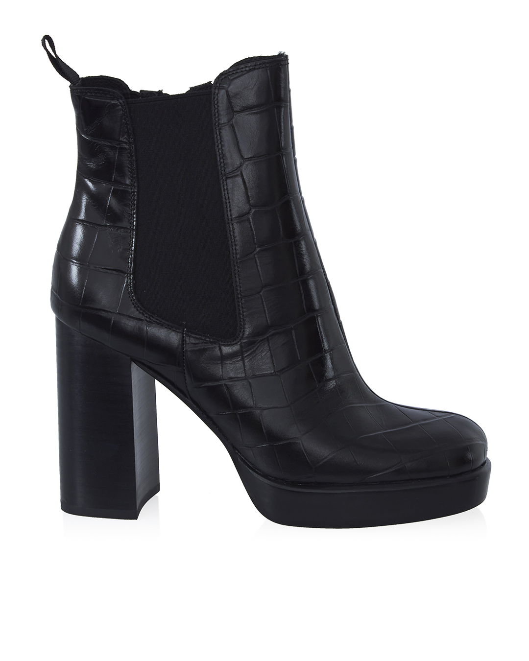 JEFFREY CAMPBELL кожаные ботильоны с фактурой под рептилию  артикул SPACED-G марки JEFFREY CAMPBELL купить за 35300 руб.