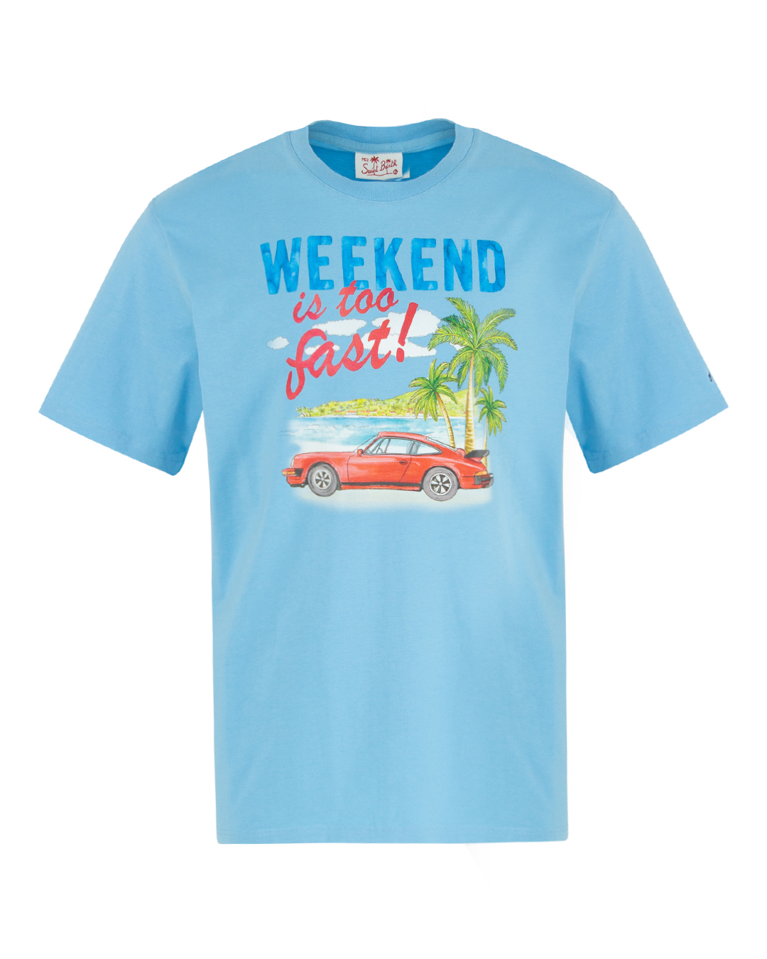 MC2 Saint Barth футболка с принтом  артикул STBM TSHIRT FAST CAR марки MC2 Saint Barth купить за 9300 руб.