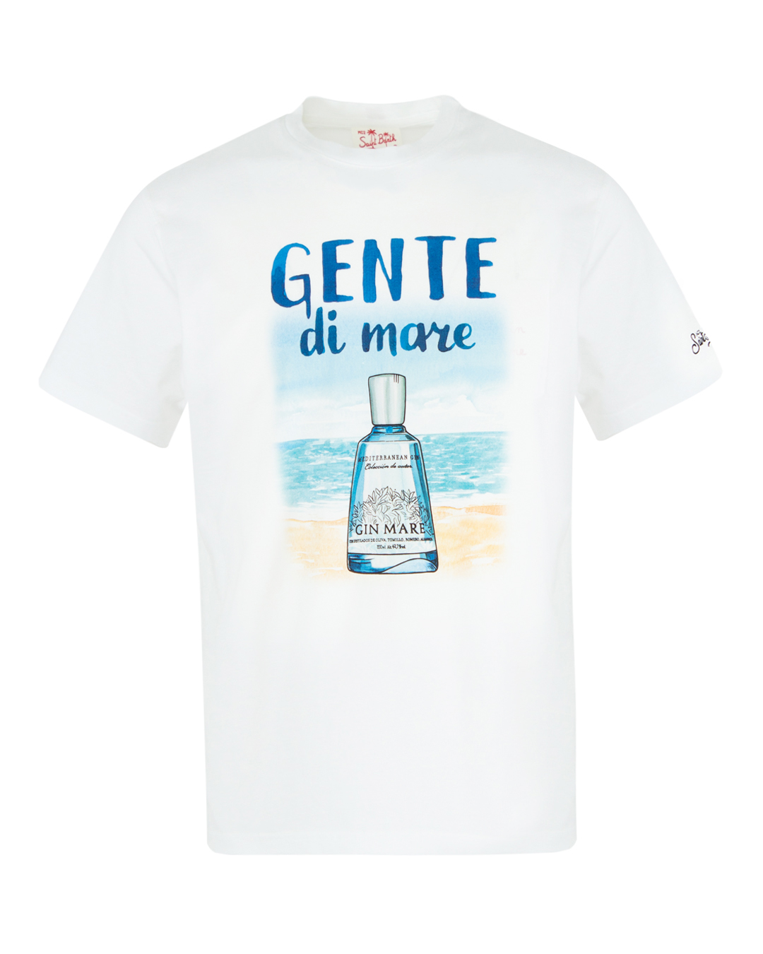 MC2 Saint Barth футболка с принтом  артикул STBM TSHIRTGIN MARE GENTE марки MC2 Saint Barth купить за 9900 руб.