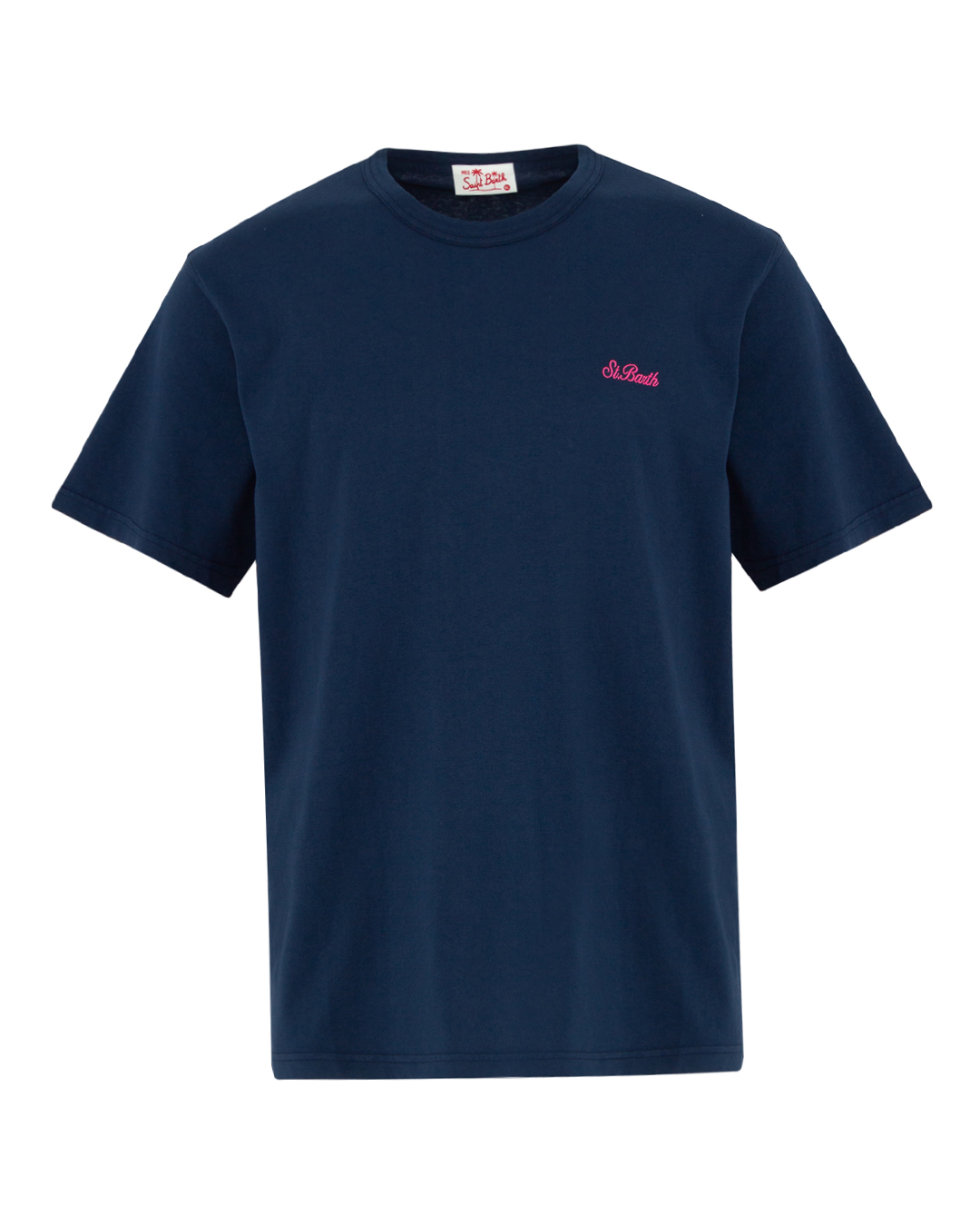 MC2 Saint Barth футболка с вышивкой логотипа бренда  артикул STBM TSHIRT SB PALM марки MC2 Saint Barth купить за 8700 руб.