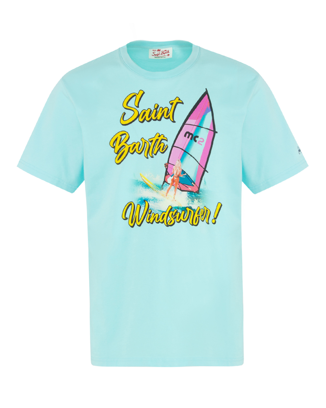 MC2 Saint Barth футболка с принтом  артикул STBM TSHIRT WINDSURF GIRL марки MC2 Saint Barth купить за 9300 руб.