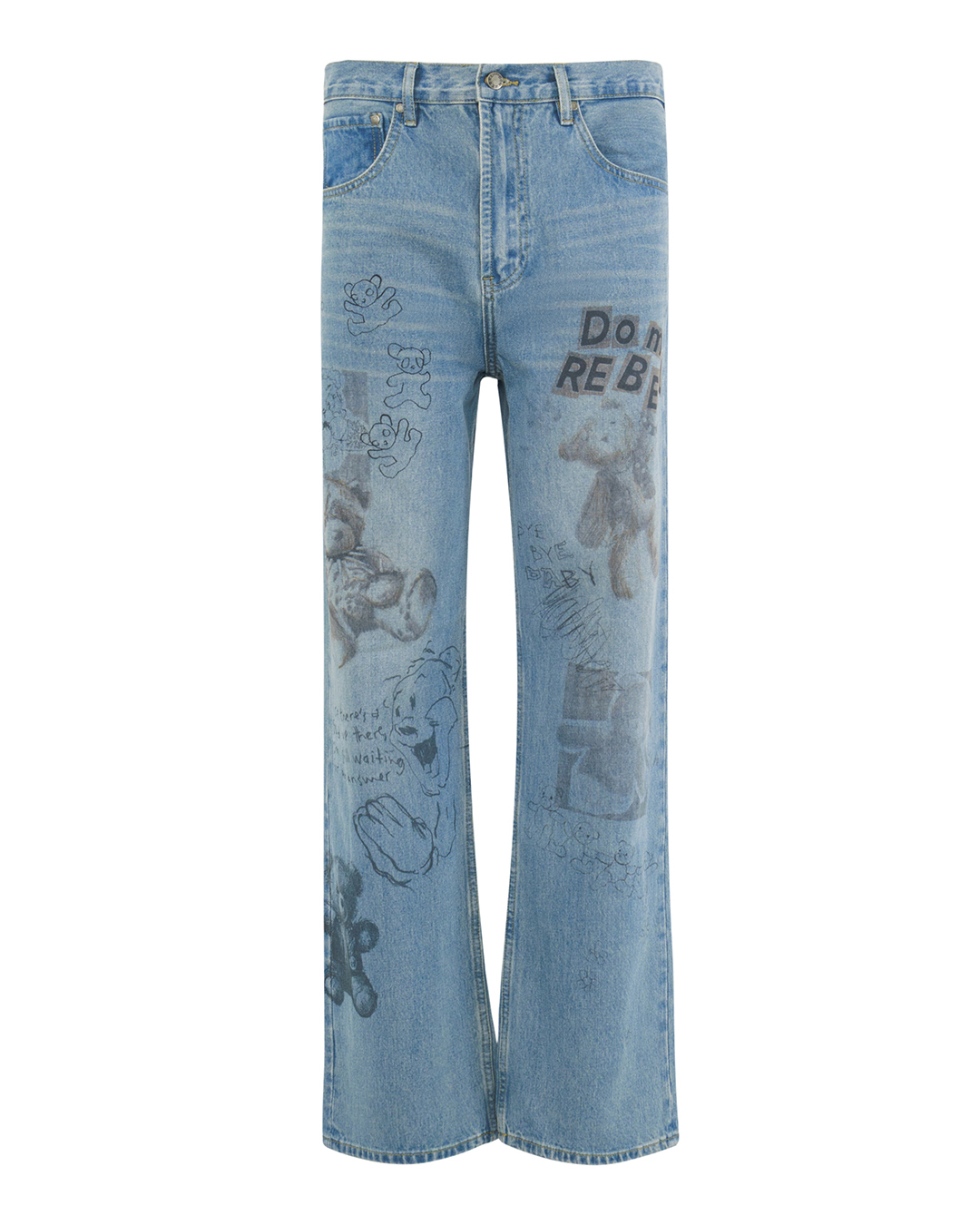 Dom Rebel джинсы искусственно состаренные артикул STUFFY BOOTCUT JEANS марки Dom Rebel купить за 29400 руб.