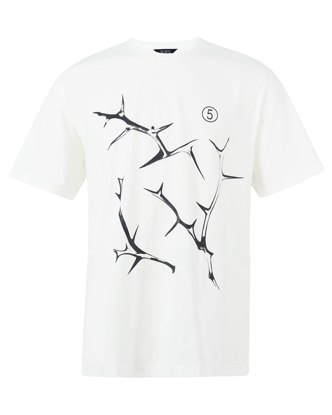 Tee Library футболка из хлопка артикул TDS-10-BT-OW марки Tee Library купить за 9500 руб.