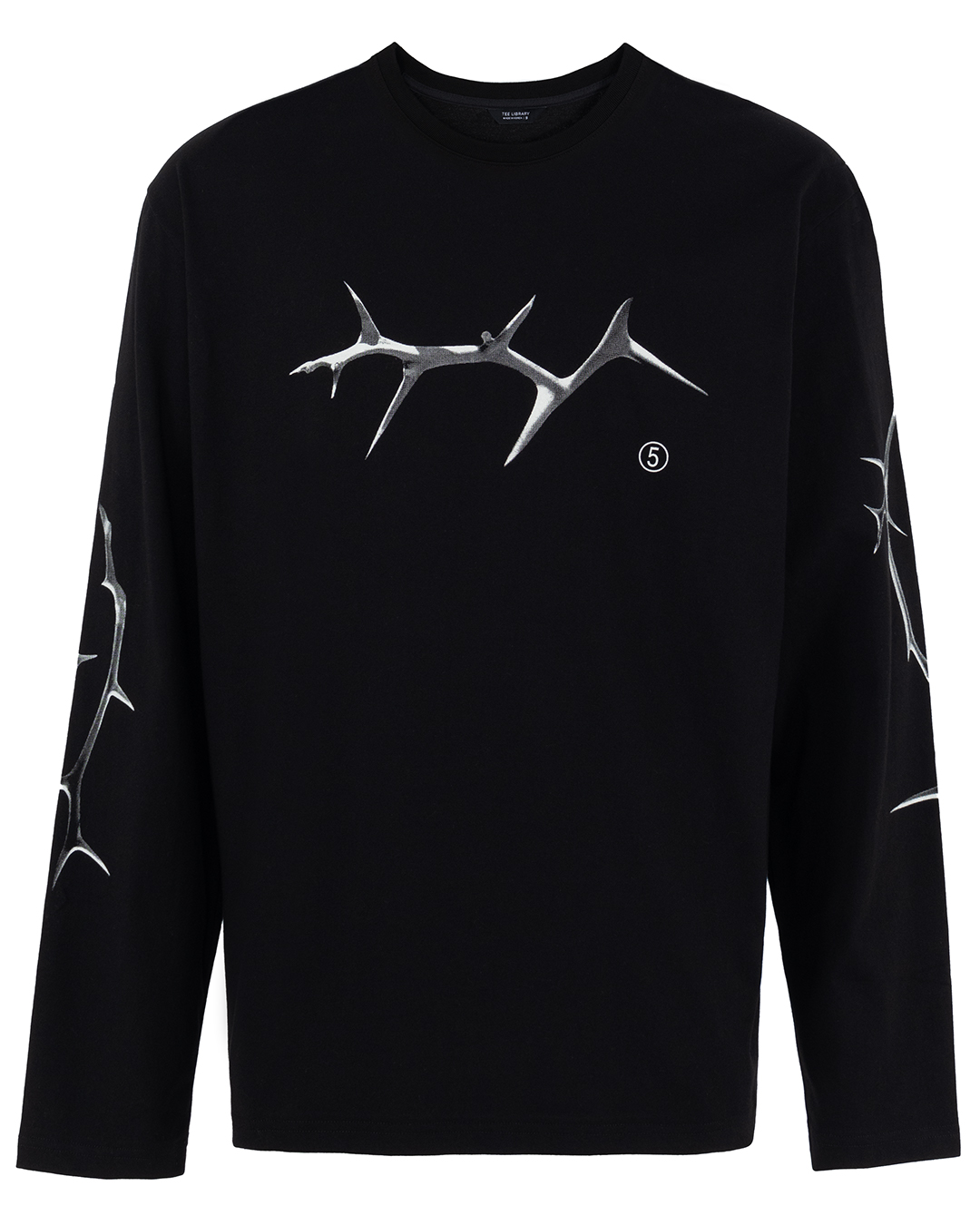 Tee Library лонгслив из хлопка артикул TDS-36-LT-BK марки Tee Library купить за 12600 руб.