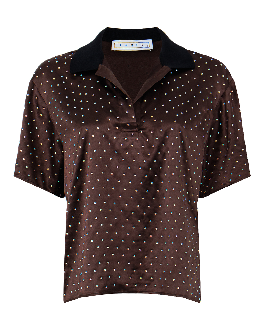 In the mood for love блуза с отделкой из страз  артикул Tennis Satin Top марки In the mood for love купить за 65100 руб.